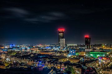 Leeuwarden by night van Alex De Haan
