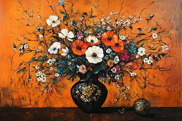 Moderne Bloemen 76.3927 van ARTEO Schilderijen