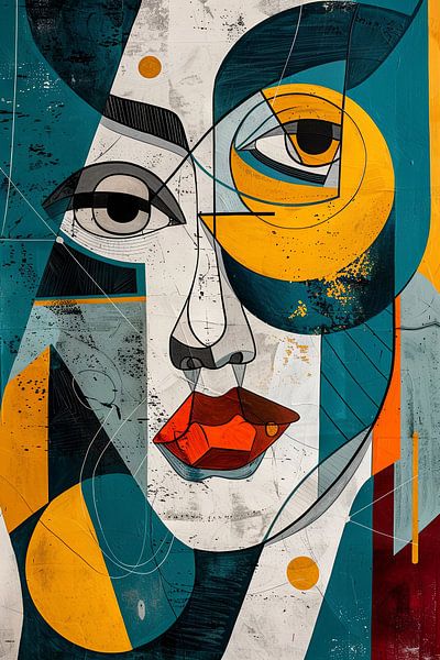 Abstract face by Poster Art Shop