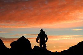 Bergsteiger Morgen von Gerhard Albicker