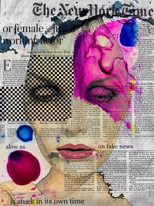 The face and the newspaper