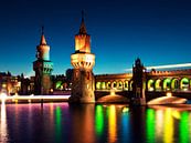 Berlin – Oberbaum Bridge / Festival of Lights van Alexander Voss thumbnail