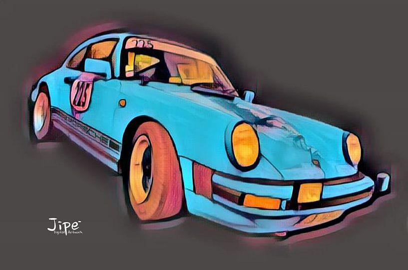Porsche 911 -  225 van JiPé digital artwork
