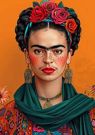 Frida Poster - Frida Kunstdruck von Niklas Maximilian