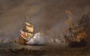 Bataille navale pendant les guerres anglo-néerlandaises, Willem van de Velde le Jeune
