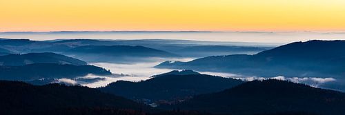 Panorama Blick vom Feldberg im Schwarzwald