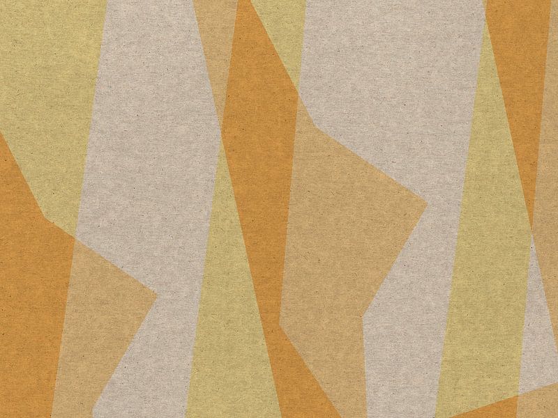 Luminous Geometry. Modern abstract retro style art. by Dina Dankers