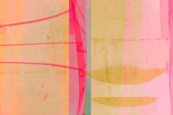Modern abstract in neon and pastel colours