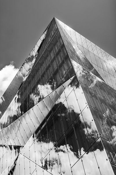 3XN Kubus Berlijn zwart-wit van Mixed media vector arts