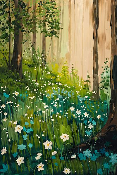 Blumenwiese von Poster Art Shop