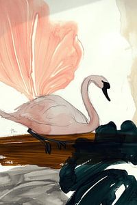 Le cygne dans l'abstraction