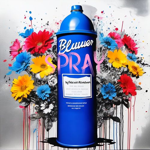 Street Art - Spray - Flower 01