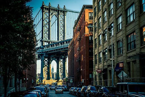New York City Foto op Canvas – Brooklyn Bridge Dumbo Wanddecoratie