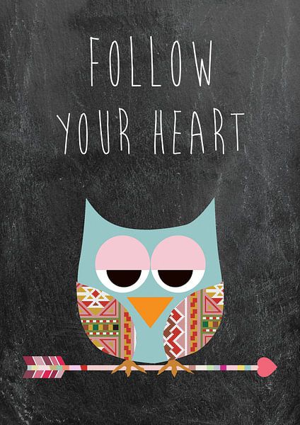 Follow your heart - Eule von Green Nest