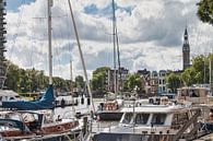 De Oosterhaven in Groningen in de zon van Annie Postma thumbnail