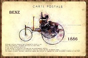 retro cars postcard sur Ariadna de Raadt-Goldberg