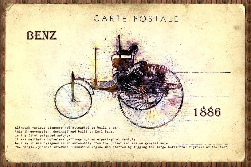 retro auto kaart van Ariadna de Raadt-Goldberg