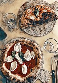 Pizza and calzone by Conte Monfrey