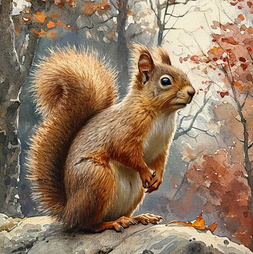 Squirrel by Blikvanger Schilderijen