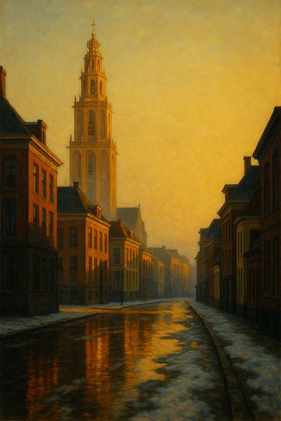 Die Goldene Stunde von Groningen von Travel Shop