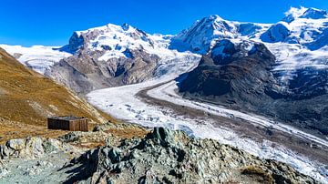 Gletsjer bij Gornergrat in Zwitserland van Jessica Lokker