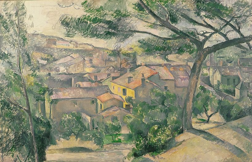 Ochtendzicht van L&#039;Estaque verlicht door de zon van Peter Balan