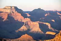 avondzon over de grand canyon