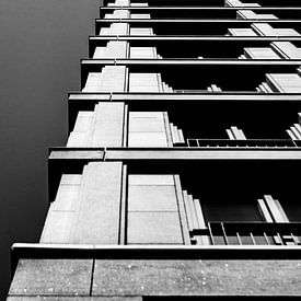Shot of architecture in black and white von Maarten Langenhuijsen