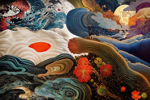 abstracte Japanse kunst