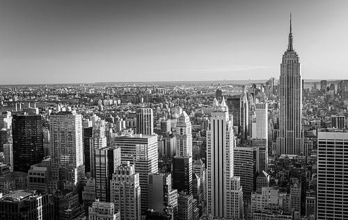 Manhattan in Black and White as seen from Top of the Rock