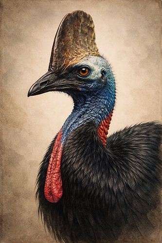 Exotische dierenportretten als wanddecoratie