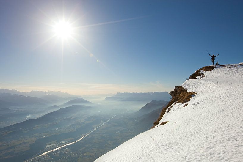 Sneeuwschoenwandelaar Col de Arclusaz van Menno Boermans