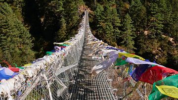 Hillary-Hängebrücke in Nepal von Timon Schneider