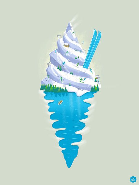 Ski Sundae van Mark Harrison