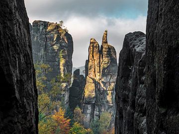 Häntzschelstiege, Suisse saxonne - Aiguille de Brosin sur Pixelwerk