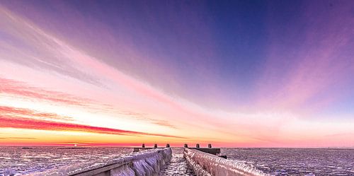 Steiger Afsluitdijk Ijsselmeer Winter 2020/2021