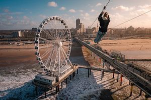 Scheveningen vanaf de pier van Jolanda Aalbers