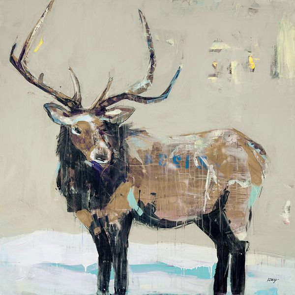 Winter Elk Neutral, Kellie Day van Wild Apple