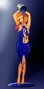 Ich male mir selbst ein Kleid - Bodypainting von Monika Jüngling Miniaturansicht