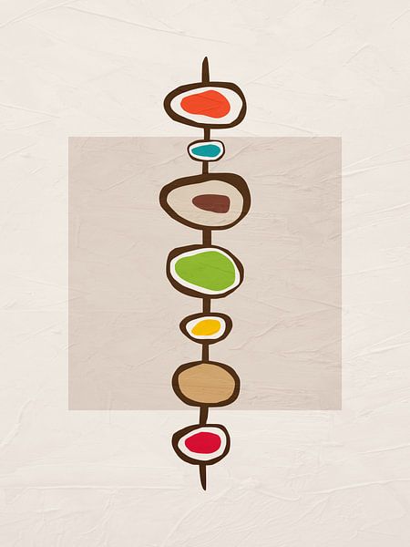 Organic abstract art - colors by Online Arts