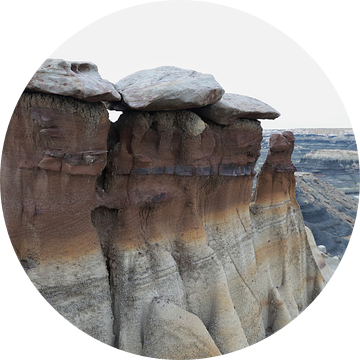 Bisti Badlands, chocolade hoodoos, New Mexico, VS van Frank Fichtmüller