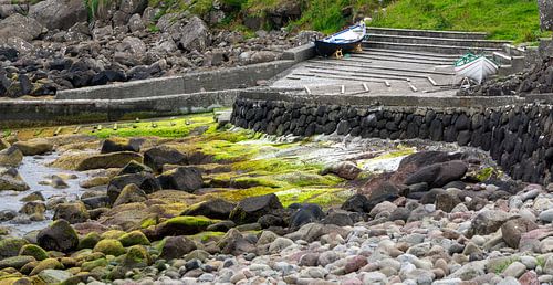 Icelandic harbour with slipway