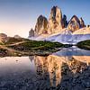Die drei Zinnen in den Dolomiten im Sonnenaufgang von Voss Fine Art Fotografie