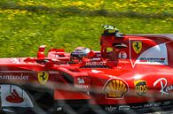 Kimi Räikkönen in actie tijdens de Grand-Prix van Oostenrijk 2017 van Justin Suijk thumbnail