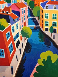der Fluss in der Stadt