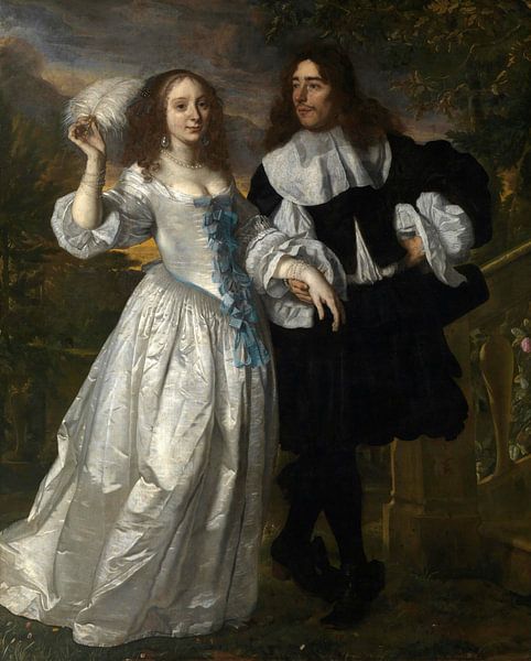 Portrait of a Couple, Bartholomeus van der Helst by Masterful Masters