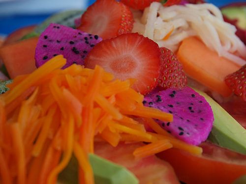 Kleurrijke salade van Tenerife