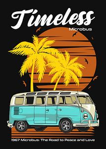 Ikonischer Retro-T2-Van