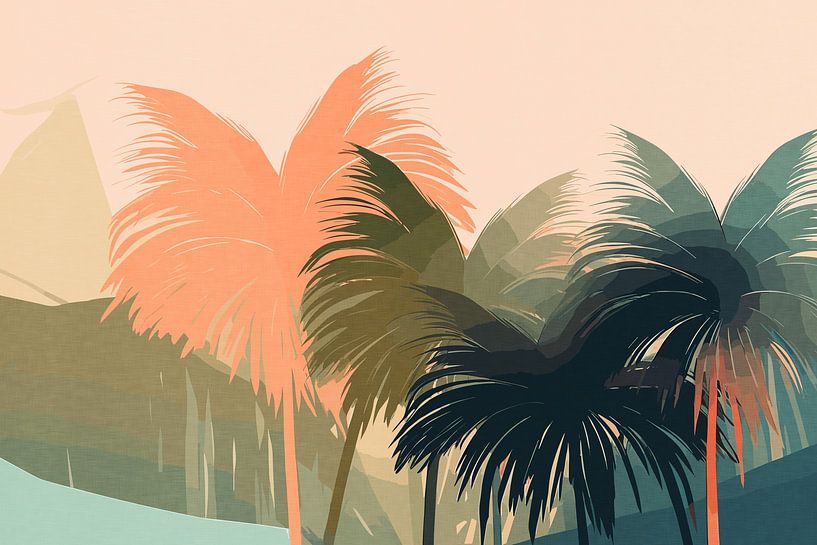 Palm trees against the sunlight by Patterns & Palettes