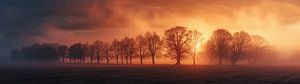 Toskana im Morgendunst